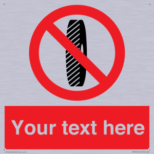 Custom Do Not Change Grinding Wheel Sign